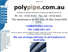 Tablet Screenshot of polypipe.com.au