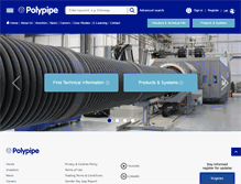 Tablet Screenshot of polypipe.com